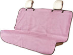 Back Seat Cover for Car Trucks Van SUV Jeep,Waterproof Rear Bench Towel Seat Covers for Dogs and Kids,Automotive Backseat Protector (Pink)