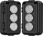 2Pack Magnetic Key Box, Hide A Key Holder, Under Car Magnetic Key Storage, Waterproof Hidden Key Box for Outside, Car Key Hider Magnet for Vehicles Travel (MM1-2, Regular)