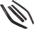 WD2-328 Dark Smoke 4 Pcs Set Window Visor (Outside Mount) Deflector Rain Guard Compatible with 2001-2006 Mitsubishi Montero
