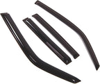 WD2-328 Dark Smoke 4 Pcs Set Window Visor (Outside Mount) Deflector Rain Guard Compatible with 2001-2006 Mitsubishi Montero