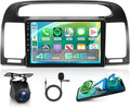 4G+64G Android Car Stereo Carplay for Toyota Camry 2000 2001 2002 2003 2004 2005 2006, 9 Inch Touch Screen Car Radio with GPS WiFi Bluetooth FM Mirror Link Android Auto Backup Camera