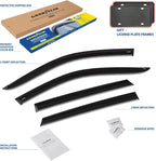 Goodyear Shatterproof Window Deflectors for Chevrolet (Chevy) Trax 2024-2026, Tape-on Rain Guards, Window Visors, Vent Deflector Visor, Car Accessories, 4 pcs. - GY008928