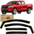 in Channel Window Deflectors for Chevy Colorado Crew Cab/GMC Canyon Crew Cab 2015 2016 2017 2018 2019 2020 2021 2022 Rain Guards,Vent Window Visors-4pcs