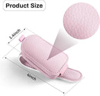 Sunglasses Holder for Car, Leather Magnetic Buckle Sun Visor Sunglass Clip, Ticket Card Storage Glasses Clip, Car Interior Accessories for Men and Women（Pink）