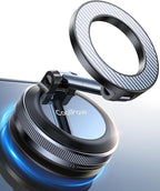 【Newest Vacuum Magnetic Phone Holder for Car Phone Holder Mount【Movable Vacuum Suction】Magsafe Car Mount Cell Phone Holders for Your Car Accessories for Women Men for iPhone 17 16-Carbon Fiber
