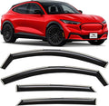 Voron Glass in-Channel Extra Durable Rain Guards for Ford Mustang Mach E 2021-2026, Window Deflectors, Vent Window Visors, 4 Pieces - 200806