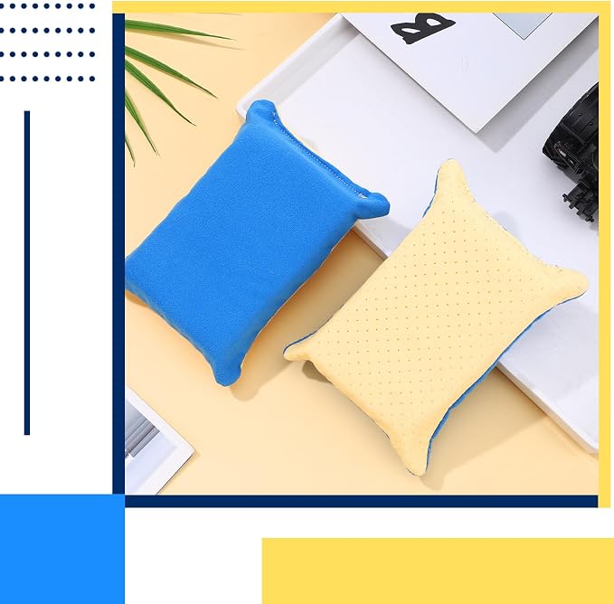 10 Pack Car Windshield Defogger Sponge Window Cleaner Tool No Scratch Large Windscreen Sponge Bulk Absorbent Mirror Car Glass Washing for Bug Tar Remover Scrubber Detailing Motorcycle