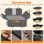 4 in 1 Dog Car Seat Cover for Back Seat, Waterproof Dog Hammock with Mesh Window and Side Flap Pet Car Seat Protector Dogs Backseat Cover for Cars, SUVs & Mid-Size Trucks