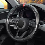 16 inch Steering Wheel Cover Carbon Fiber, Compatible Large-Size for F150 F250 F350 Ram 4Runner Tacoma Tundra Range Rover Model Car Accessories for Women Men