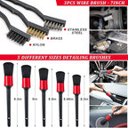 46Pcs Car Wash Cleaning Kit with Foam Gun Sprayer Detailing Brushes Car Vacuum Collapsible Bucket Windshield Cleaning Tool Tire Brush Towels Complete Interior Exterior Detailing Set for Car