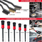 42Pcs Car Wash Cleaning Kit with Foam Gun Sprayer Detailing Brushes Car Vacuum Windshield Cleaning Tool Tire Brush Towels Complete Interior Exterior Detailing Set for Car