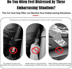 Car Seat Gap Filler 2 Pack, Universal Organizer for Car SUV Truck to Fill The Space Between Seat and Console, Car Seat Blocker and Catcher Prevent Things from Dropping, Easy to Install (Grey)