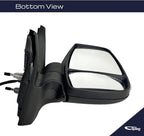 Passenger Side Mirror for 2018-2019 Ford Transit 150 250 350 Cargo Power Adj Heated Power Fold Turn Signal Light Short Arm Textured Black 8 Pins Right FO1321602