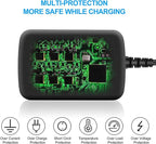 BestCH 12V AC Adapter for DVE DVS-120A13FJP DVS-120A13FUS DVS-120A13 FJP FUS Tranquil Ease Mobile Heated Seat Cushion Item#: 1320-TE 12VDC 1.3A - 2A Switching Power Supply Charger
