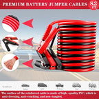 Car Emergency Kit with Jumper Cables Car Safety Kit Vehicle Emergency | Car Emergency Kits for Vehicles Headlamps, Car Glasses Holder, Safety Hammer, Ideal Gifts for New Drivers