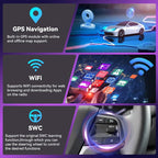 [4G+64G] Car Radio for Toyota Highlander 2008-2013 with Wireless CarPlay Android Auto,10.1” Touchscreen Android 15 Car Stereo with Mirror Link 5GWiFi GPS,Bluetooth,FM/RDS SWC EQ+Backup Camera