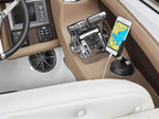 CupFone with Extension – Adjustable, Universal Cup Holder Cell Phone Mount Car & Truck Accessory – Best Design for iPhone & Smartphone Charging – Black Plastic Knobs