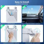 for Starlink Mini Car Mount for Dashboard, for Starlink Mini Suction Cup Mount for Dashboard & windshield, Secure Mounting Kit for Most Vehicles and Ensures Stable Driving and Satellite Signal