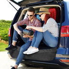 SUV Cargo Liner for Dogs, Waterproof Pet Cargo Cover Dog Seat Cover Mat for SUVs Sedans Vans with 2 Large Pockets, Non-Slip, Large Size Universal Fit, Black