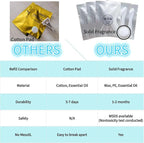 Car Air Freshener Refills, 30 Pcs Individual Package Car Air Vent Clip Replacement Pads Solid Fragrance Scent Air Freshener Refill Tablets (Rose+Tangerine+Fragrans)