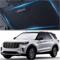 Car Windshield Sunshade – Double-Layer Design for 2X Heat Blocking, Blocks UV Rays, Foldable Sun Shade for Cars, Trucks & SUVs, Keeps Interior Cooler, Large (63 x 33.8 in)