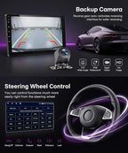 5Gzh WiFi Car Radio Stereo for Toyota Matrix 2009-2014 2+64G, 9" Touch Screen/Android 15/Wireless CarPlay/Android Auto/DSP EQ/GPS/Bluetooth/FM/RDS/SWC/HD Backup Camera