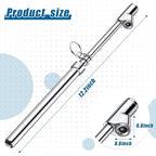 3 Pack Dual Head Tire Pressure Gauge Heavy Duty Air Pressure Tire Gauge for Auto Truck Car RV Van Gage Range 10-150PSI, 1-10Bar (Silver)