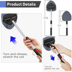 Windshield Cleaning Tool, Car Window Cleaner Windshield Cleaner with 4 Reusable and Washable Microfiber Pads and Extendable Handle Auto Inside Glass Wiper