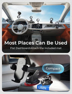 for Magsafe Car Mount, Magnetic Phone Holders for Your Car Vacuum, Phone Mount for Car Accessories for Women Men Jeep BMW, Suction Phone Holder Gifts Kits, for iPhone 17 Pro Max 16 15 14 13 12