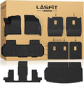 Floor Mats & Cargo Liner with Backrest Mat for Chevy Traverse 2024-2026 (Only 7 Seats) & GMC Acadia 2024-2026 (Only 7 Seats) & Buick Enclave 2025-2026, All Weather TPE Custom Fit Floor Liners