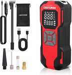Tire Inflator Portable Air Compressor, Cordless Mini Air Pump for Car Tires with Digital Tire Pressure Gauge, 6000mAh Battery Powered Air Pump, Max Pressure 150 PSI, 12V DC Corded