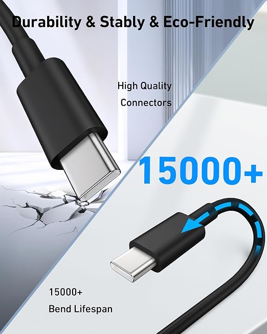 Car Carplay Cable for iPhone 17/17 Pro/Air/17e/16/15 Pro Max/Plus Cable, 2Pack USB A to USB C for CarPlay USBC Cord, iPad, Galaxy, Pixel, Android Accessories Charging Wire Type-C Car Charger Cord 3FT