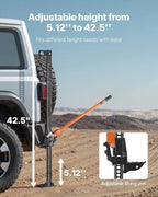 Farm Jack 48 inch Utility High Lift, 7000 lbs Capacity Ratcheting Off Road Jeep Jack, Heavy for Tractor, Truck, SUV, Bumper Lift, Orange