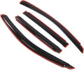 WD2-093i Dark Smoke 4 Pcs Set Window Visor (in-Channel) Deflector Rain Guard Compatible with 2004-2008 Chrysler Pacifica