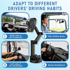 Truck Phone Holder Mount,Car Phone Holder,Dashboard Windshield Phone Holder 16.9 inch Long Arm,Super Suction Cup Compatible with Pickup Truck,Commercial Truck and All Phone