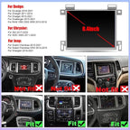 Android 14 Car Radio for Dodge Charger 2011-2014 with Wireless CarPlay and Android Auto, 8.4 Inch Touchscreen for Charger Car Stereo Head Unit w/Bluetooth GPS WiFi FM RDS SWC Mirror Link Camera, 2+32G