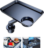 Tesla RV Semi Truck Car Cup Holder Tray Expander, Detachable 360 Rotating Car Food Tray Table for Eating Lunch Snack, Car Road Trip Essentials of Tesla Model 3 Y Accessories 2026 2025 2024
