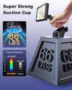 Suction Cup Car CarPlay Screen Mount, Suitable for in-Car Monitors and CarPlay Screens, Tool-Free Installation, Dashboard & Windshield Use, 360° Rotation for Easy Angle Adjustment
