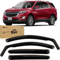 in-Channel Rain Guards for Chevrolet Equinox 2018-2024 Premier Only, Window Visors Vent Visor Window Deflectors, Rain Wind Noise Reduction Ventilation, 4PCS