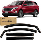 in-Channel Rain Guards for Chevrolet Equinox 2018-2024 Premier Only, Window Visors Vent Visor Window Deflectors, Rain Wind Noise Reduction Ventilation, 4PCS