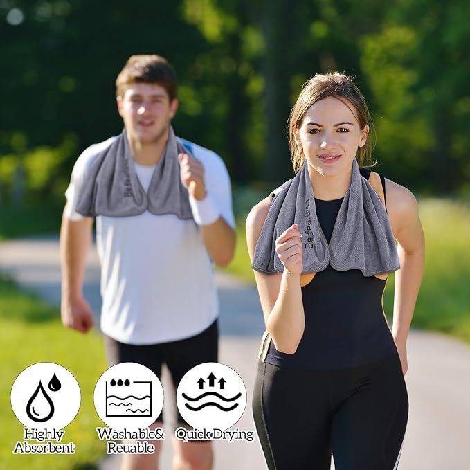 Car Seat Towel Covers with Storage Bag, 63 x 32 Inch Universal Non Slip Waterproof Sweat Protector for Car Truck, Gym Swimming Running, Machine Washable(2 Pack,Gray)