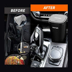 Car Trash Can, Car Trash Cup with 30 Additional Trash Bags for Exclusive Using, Multipurpose Trash Can for Car, Office & Home to Meet Various Needs - 2 Packs, Black
