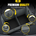 Car Trunk Organizer - 75L Collapsible Trunk Organizer with Reinforced Handles for Groceries, Trunk Storage Organizers for SUV Auto Truck Van with Non Slip Bottom (Gray)