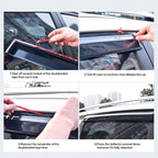 Tape-on Sun/Rain Guard Side Window Visor Deflectors Rain Guards for GMC Acadia 2017 2018 2019 2020 2021 2022 2023，Window deflectors