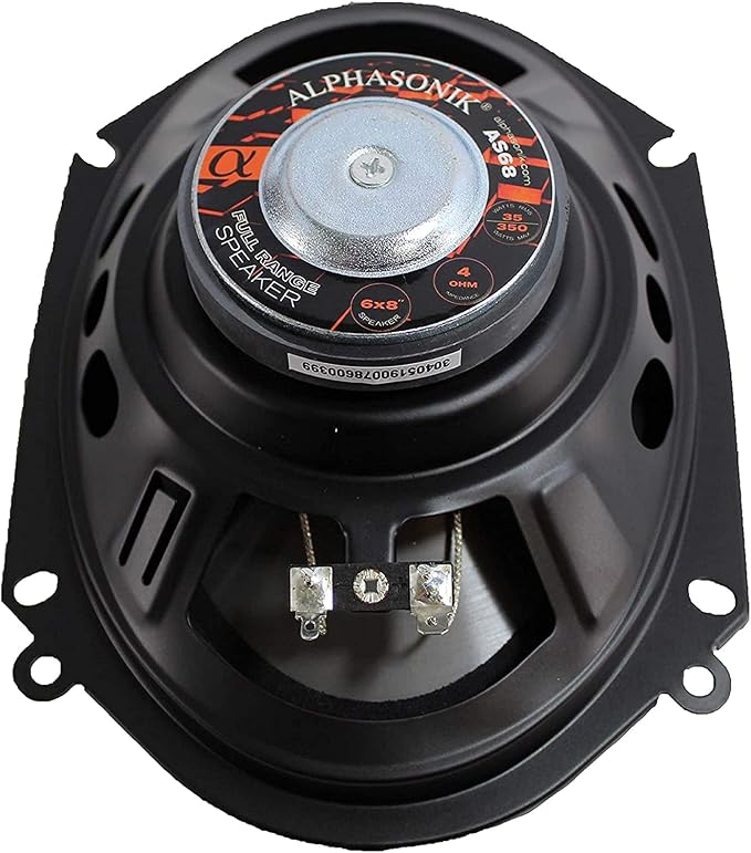 AS68 Loudspeakers 1 Pair of 6X8 350W Max 3-Way Speakers 4 Ohms Premium Quality Audio Door Speakers for Car or Truck Stereo Sound System