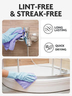 Microfiber Cleaning Cloth Roll -40 Pack, Tear Away Microfiber Towels, 12" x 12", Reusable, Washable, Scratch Free, Ultra Absorbent for All-Around Cleaning Supplies (Lavender)