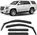 in-Channel Incredibly Durable Rain Guards for Cadillac Escalade 2015-2020, Original Window Deflectors, Vent Window Visors, Vent Deflector, 4 pcs. - 615289