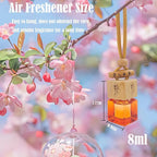 ikeda fragrance Car Air Freshener | Automotive Scents | 45-Days Long-Lasting Keep Fragrance | Automobile Hanging Diffuser Bottles | Remove Auto Odor Fresh Air for Men Home Deodorizer (Peach)