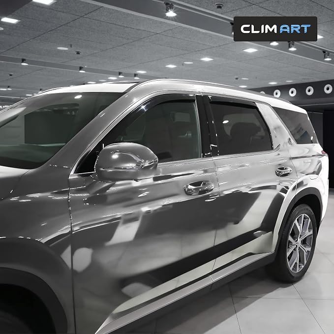 in-Channel Incredibly Durable Rain Guards for Hyundai Palisade 2020-2025, Original Window Deflectors, Vent Window Visors, Vent Deflector, 4 pcs. - 621314