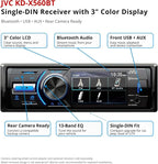 KD-X560BT - Digital Media Car & Marine Bluetooth Receiver iPhone/Android/USB/AUX Car Stereo with Rear Camera Input